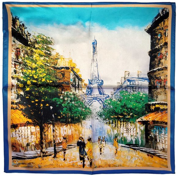 Accessories - NWT Genuine 100% Mulberry Silk Satin Scarf 20"x20" Small Square Shawl 5455